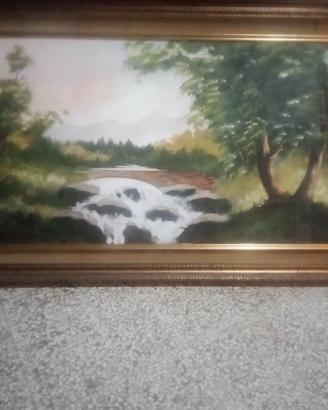 Quadro antico olio su tela