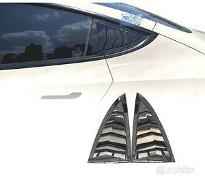 COPRI VETRI LATERALI TESLA MODEL 3 17-20 LOOK NERO