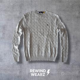 Polo Ralph Lauren - Maglione grigio trecce