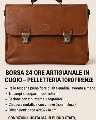 borsa in pelle artigianale fiorentina