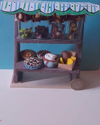 Modellino pasticceria diorama pasta fimo