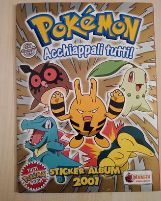 Pokémon Sticker Album 2001 incompleto