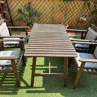 Tavolo da giardino con 4 sedie