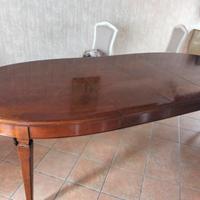 Tavola le fabier 4/6/8 posti in legno 100x100