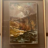 Quadro pittura figurativa italiana del Novecento