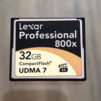 Scheda compact flash lexar 32gb