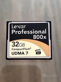 Scheda compact flash lexar 32gb