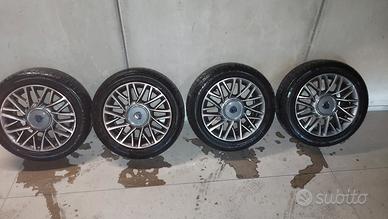 4 CERCHIIONI LANCIA  Y 2016 + 4 PNEUM. 185 5T 15 6
