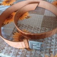 cintura cuoio fendi