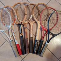 Lotto Set Racchette da Tennis Vintage in legno 