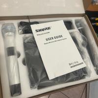 2 Microfoni bianco e nero Shure qdlx24