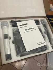 2 Microfoni bianco e nero Shure qdlx24