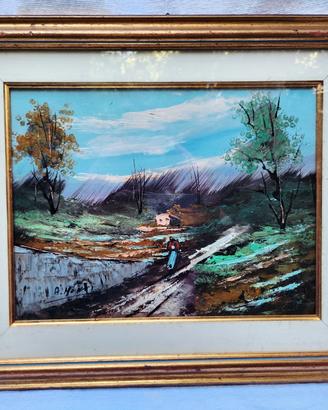 Dipinto a olio dell'artista A. Monti 
