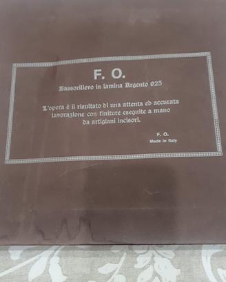 Quadro in argento