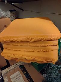 Cuscini per sedie colore arancione 