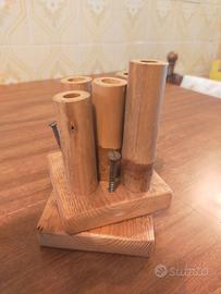 PORTAPENNE in LEGNO ARTIGIANALE