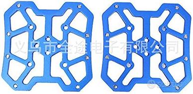 Piastre per pedali con attacco SPD colore blu meta