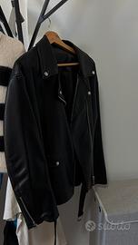 Giacca biker super oversize