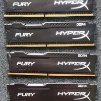 Kit memoria ram 16GB DDR4 Kingston Fury HyperX