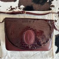 Borsa Cartier a tracolla in coccodrillo