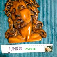 Volto Cristo legno