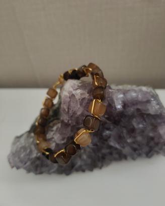 bracciale rigido agata cubica