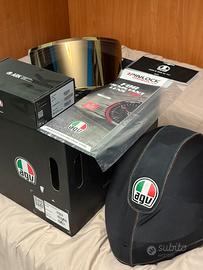 Casco modulare in carbonio agv (M)