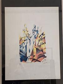 Serigrafia Mino delle Site Concerto di Bach 1970