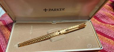 Penna Roller PARKER 180 GUIRLANDE Gold Plated 