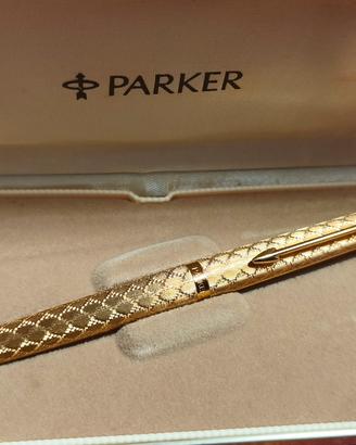 Penna Roller PARKER 180 GUIRLANDE Gold Plated 