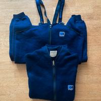 Completo in pile Helly Hansen (felpa+salopette)