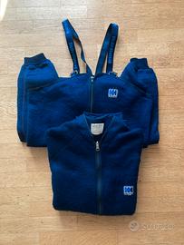 Completo in pile Helly Hansen (felpa+salopette)