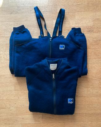 Completo in pile Helly Hansen (felpa+salopette)
