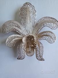 Spilla in filigrana d'argento