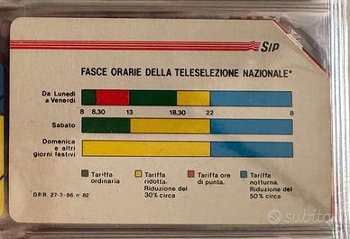 scheda telefonica RARISSIMA SIP