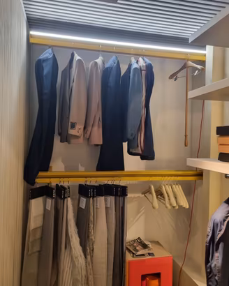 TUBI APPENDIABITI CABINA ARMADIO CON ILLUMINAZIONE