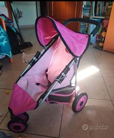 Passeggino e seggiolone per bambole
