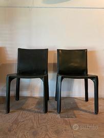 Coppia di sedie Cab 412 Cassina, Mario Bellini 
