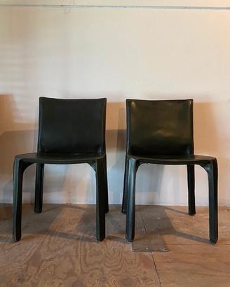 Coppia di sedie Cab 412 Cassina, Mario Bellini 