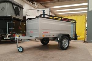 Carrello rimorchio auto con coperchio