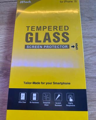 Pellicola Vetro Temperato iPhone 16 - NUOVO