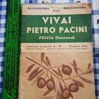 Vivai Pietro Pacini Pescia catalogo ott.1950