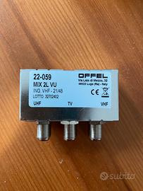 MISCELATORE ANTENNA TV UHF VHF