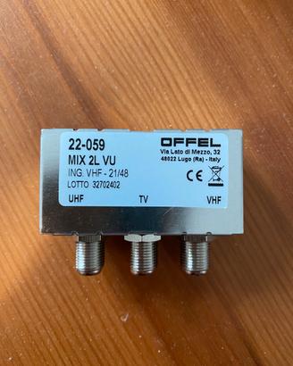 MISCELATORE ANTENNA TV UHF VHF