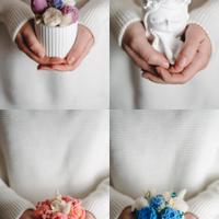 bomboniere mini bouquet cera di soia