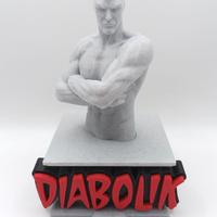 Diabolik Busto Fumetti Statua Busto Figures 3D