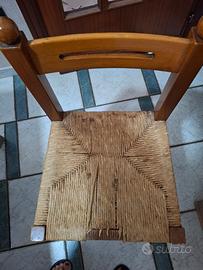 Sedia (kit di n. 2) da impagliare