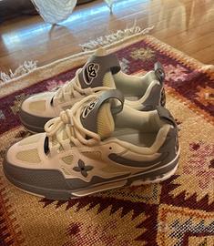 LV SKATE white and grey