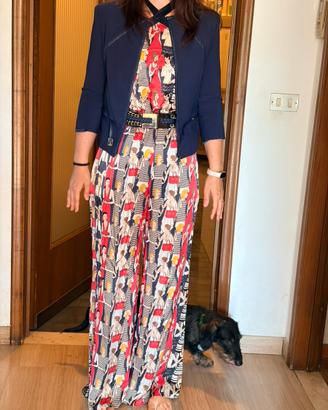 Completo con tuta a palazzo Elisabetta Franchi