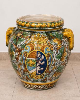 Grande cachepot Vietri dipinto a mano 35 cm
